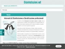 Tablet Screenshot of disinfestazioni.net